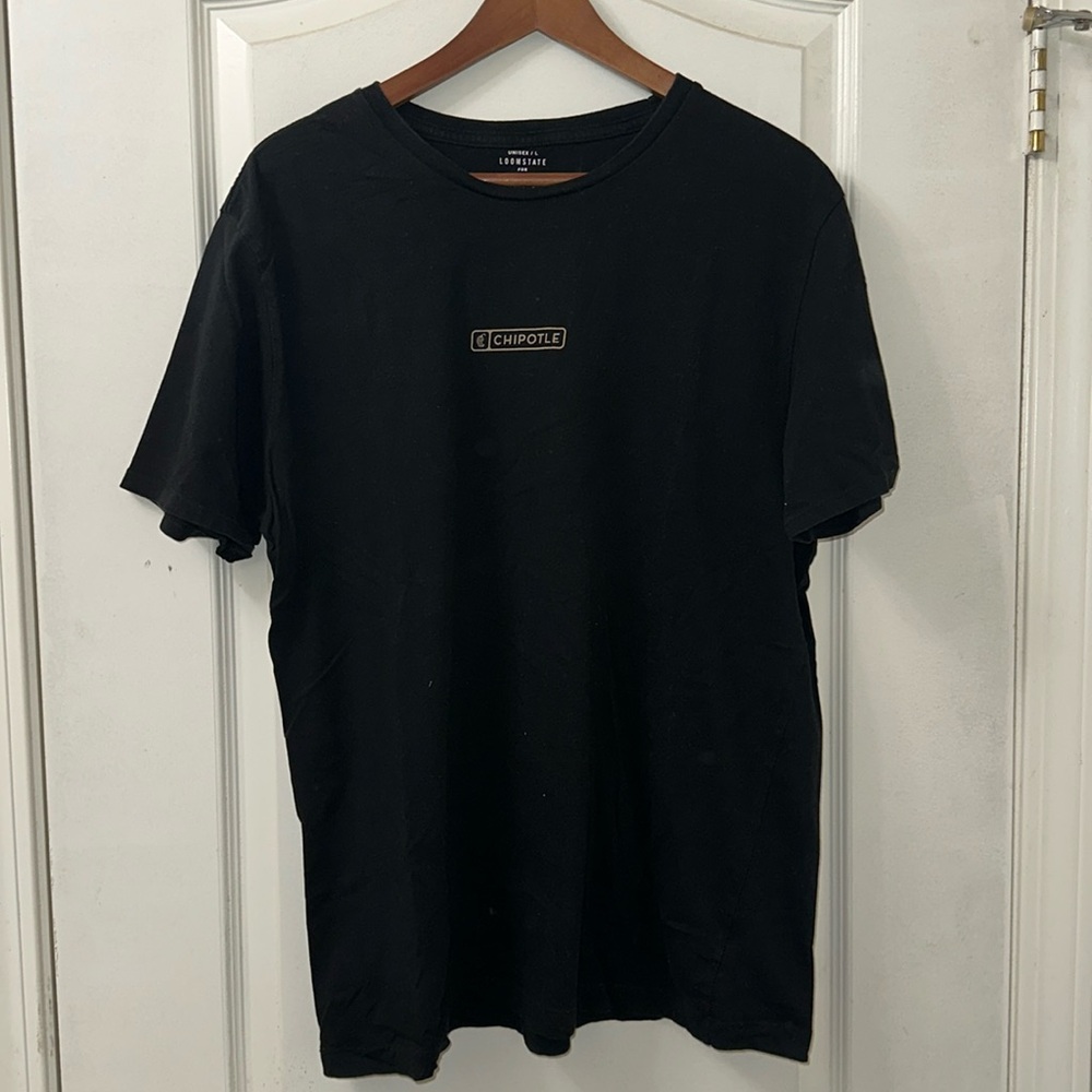Chipotle Mens Shirt Medium Unwrap Some Free Chipotle Black Unisex